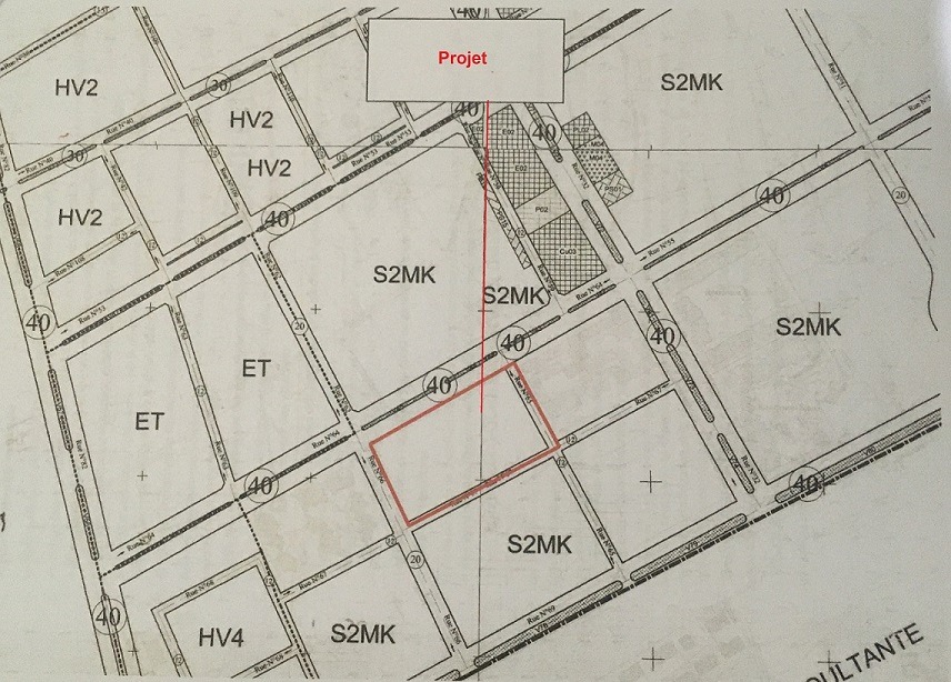 Terrain-marrakech-Boulevard-Mohamed-6-Plan